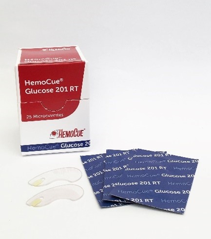 HemoCue® Glucose 201 RT Microcuvettes, Single packed